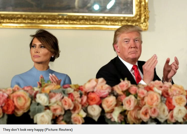 Body language expert gives the low down on Donald and Melania Trump